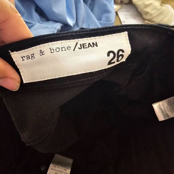 Rag & Bone Cut Out Black Shorts Women’s size 26 Distressed Denim shorts - Picture 5 of 6